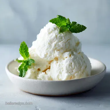 Snow Ice Cream Recipe for 4 Servings Recipe Card