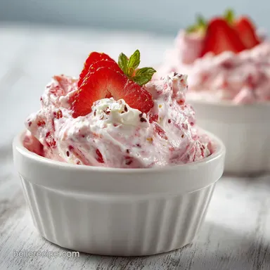 Strawberry Fluff Salad in 10 Minutes with Instant Pudding Recipe Card