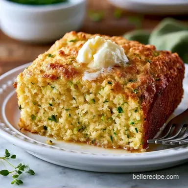 Zucchini Cornbread with Sharp Cheddar Recipe Card