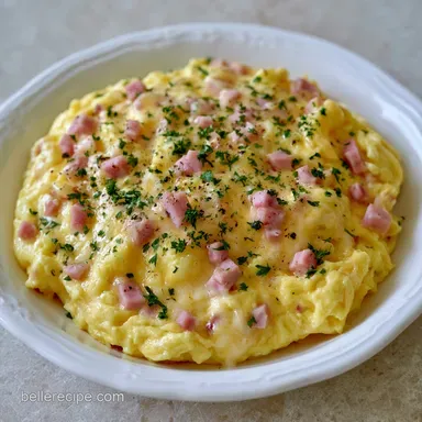 Eggs With Ham in 10 Minutes Recipe Card