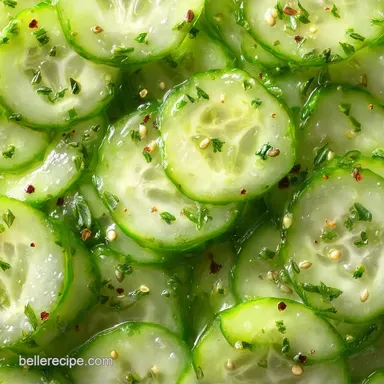 English Cucumber Pickles for 2 Servings Recipe Card
