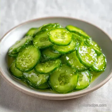 English Cucumber Pickles for 2 Servings