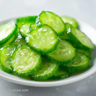 English Cucumber Pickles for 16 Servings Recipe Card