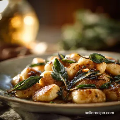 CloudLike Featherlight Gluten Free Gnocchi with Brown Butter Sage Recipe Card