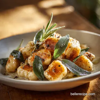 CloudLike Featherlight Gluten Free Gnocchi with Brown Butter Sage