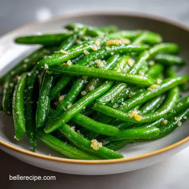Frozen Green Bean Recipe with Garlic and Butter: Snappy Texture Recipe Card
