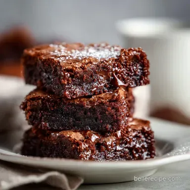 Fudgy Chewy Browkies Recipe for 16 Servings Recipe Card