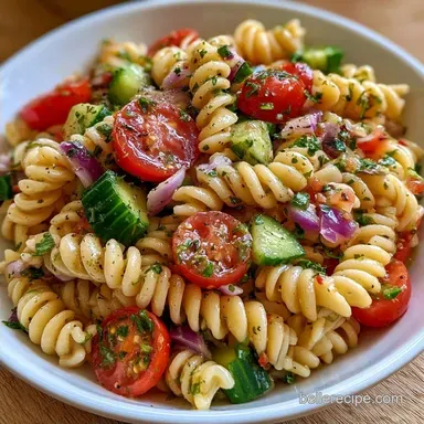 Garlic Herb Pasta Salad for 6 Servings