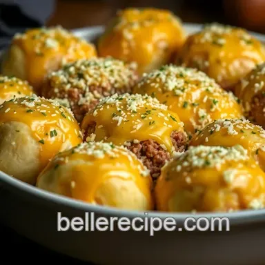 Easy & Delicious Garlic Parmesan Cheeseburger Bombs: A Family Favorite Recipe Card