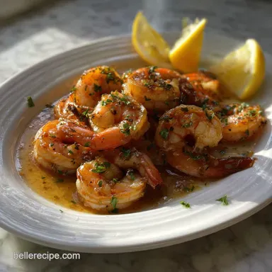 Gluten Free Shrimp Recipe with Garlic and Lemon Recipe Card