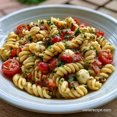 Gluten Free Italian Pasta Salad: 10 Cups Recipe Card