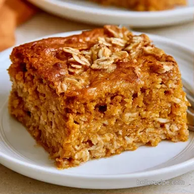 GlutenFree Pumpkin Baked Oatmeal Meal Prep Recipe Card