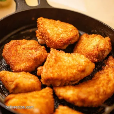 How to Pan Fry Fried Chicken Crispy Easy Recipe Card