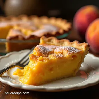 Grandmas Peach Pie Recipes A Golden Slice of Nostalgia Recipe Card