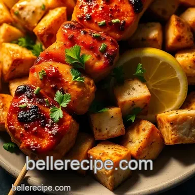 Easy & Juicy Chicken Souvlaki Recipe: My Family's Favorite Method Recipe Card