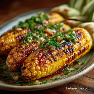 Foolproof Grilled Corn in Husk with Smoky Chili Butter Recipe Recipe Card