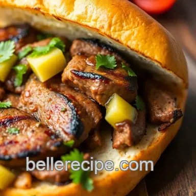How to Create the Ultimate Grilled Flank Steak Sandwich Delight Recipe Card