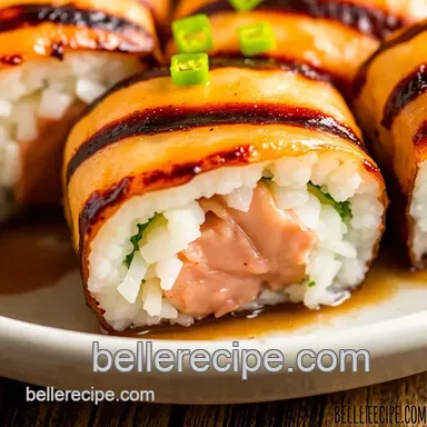 Easy Savory Grilled Spam Sushi Treat in 30 Minutes: A Family Favorite! Recipe Card