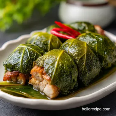 Lau Lau Recipe for 4 Servings Recipe Card