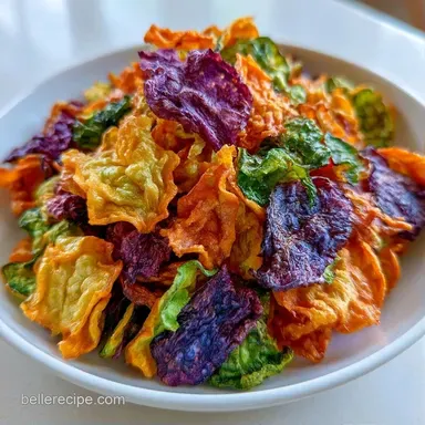 Healthy Baked Veggie Chips in 25 Minutes Recipe Card