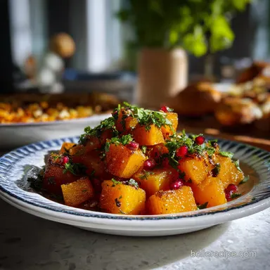 Healthy Fall Recipe with Roasted Butternut Squash Recipe Card