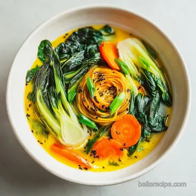 Healthy Ramen Recipe with Vegetables in 15 Minutes - Savory Recipe Card
