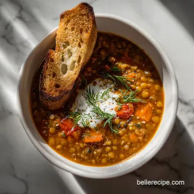 Lentil Soup Recipe: Velvety Comfort in 40 Minutes Recipe Card