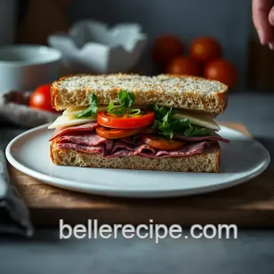 Hearty Rye Bread Sandwiches: A Rustic Delight presentation
