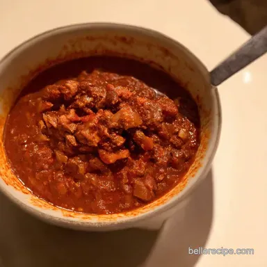 Hearty Chili Con Carne Texas Comfort Food Proper Job Recipe Card