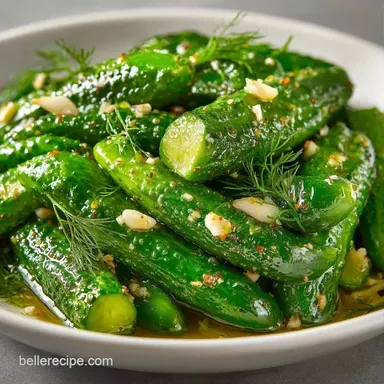 Fridge Pickles in 15 Minutes Recipe Card