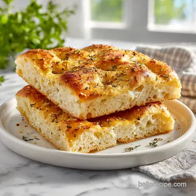 Gluten Free Focaccia Recipe: Fluffy and Golden with 12 Servings Recipe Card