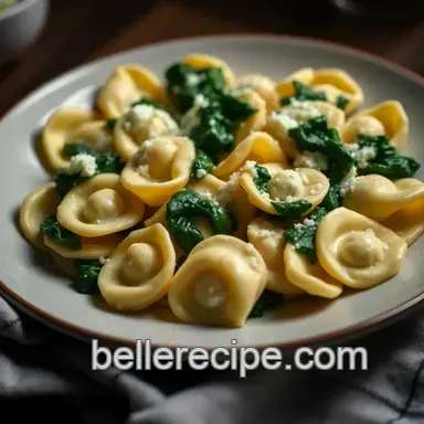 Delicious Homemade Spinach and Ricotta Tortellini Recipe Recipe Card