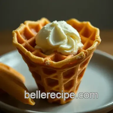 Delicious Homemade Waffle Cone Recipe: The Perfect Treat for Ice Cream Recipe Card