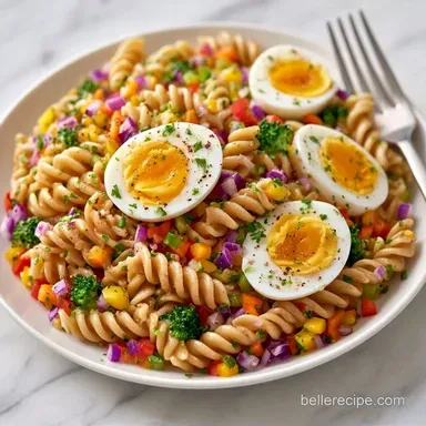 Honey Dijon Pasta Salad in 20 Minutes Recipe Card