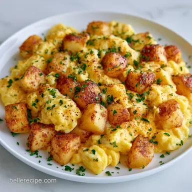 Huevos Con Papas Recipe in 30 Minutes Recipe Card