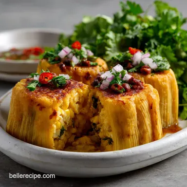 Humitas Tamales Recipe: Velvety Corn Custard Recipe Card