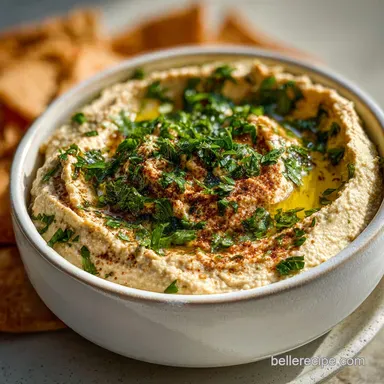 Hummus Recipe Without Tahini: Creamy & Garlic-Forward