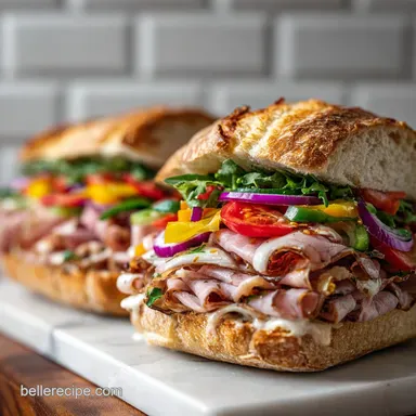 Italian Hoagie Recipe in 20 Minutes - Authentic Philly Sandwich