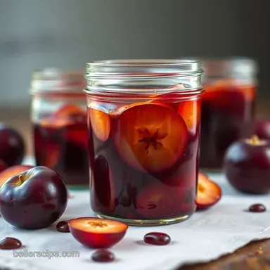 My Jewel-Toned plum jam recipe: Taste Autumn Sunshine Recipe Card