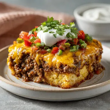 John Wayne Casserole with Bisquick: Baked for 8 Servings Recipe Card