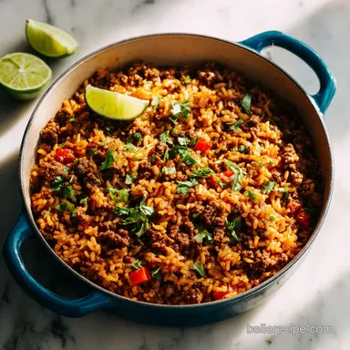 Leftover Taco Meat Recipe with Rice in 30 Minutes