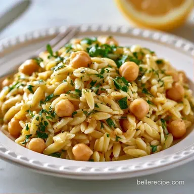 Lemon Chickpea Pasta Salad for 6 Servings Recipe Card