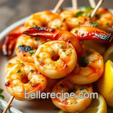Lemon Herb Grilled Shrimp Skewers: Sunshine on a Stick!