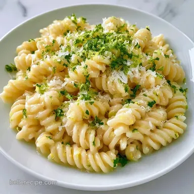 Lemon Parmesan Pasta Salad in 20 Minutes Recipe Card