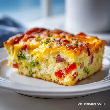 Breakfast Casserole Recipe with Hash Browns Recipe Card