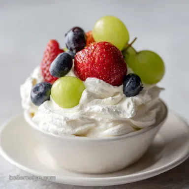 Marshmallow Fruit Dip for 10 Servings with Cream Cheese Recipe Card