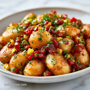Mexican Chorizo Hash: Crispy Potatoes Recipe Card