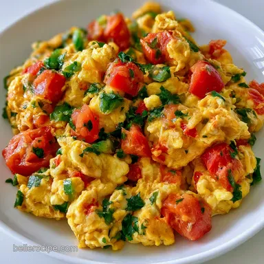 Mexican Scrambled Eggs in 20 Minutes Recipe Card