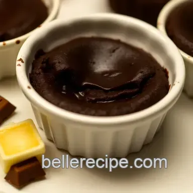 Mini Molten Chocolate Lava Cakes presentation