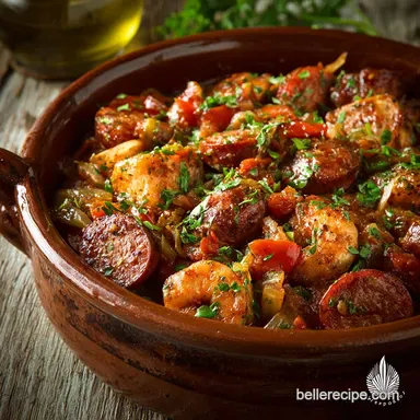 Pastalaya: The Ultimate One-Pot Cajun Comfort Dish with Andouille Recipe Card
